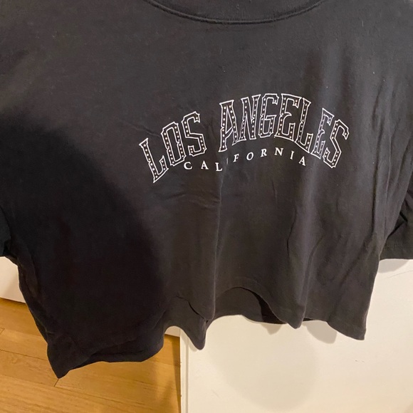 Hollister los angles rhinestone cropped tee - Picture 3 of 4